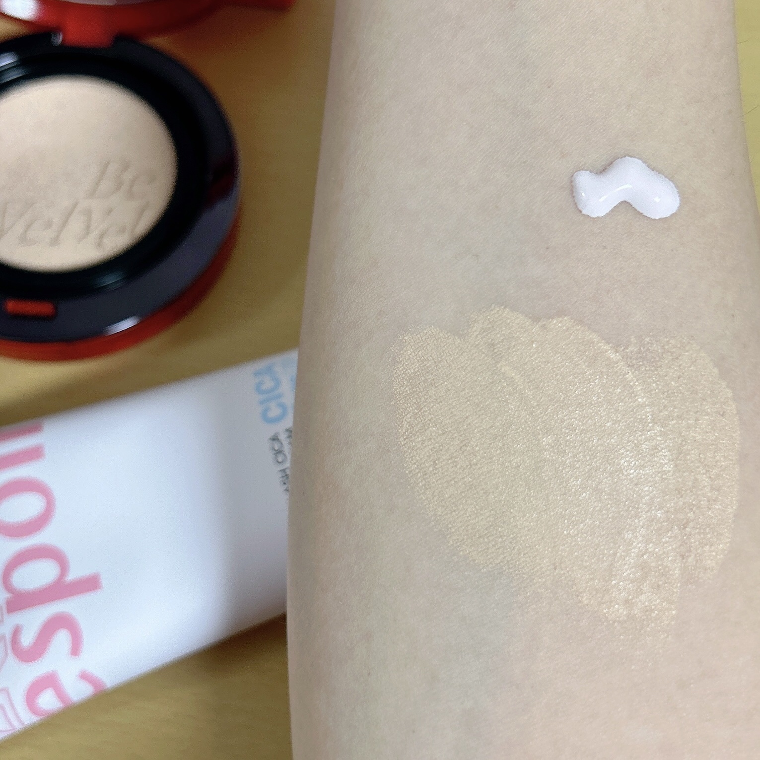 ウォータースプラッシュシカトーンアップクリーム/espoir/化粧下地を使ったクチコミ（2枚目）