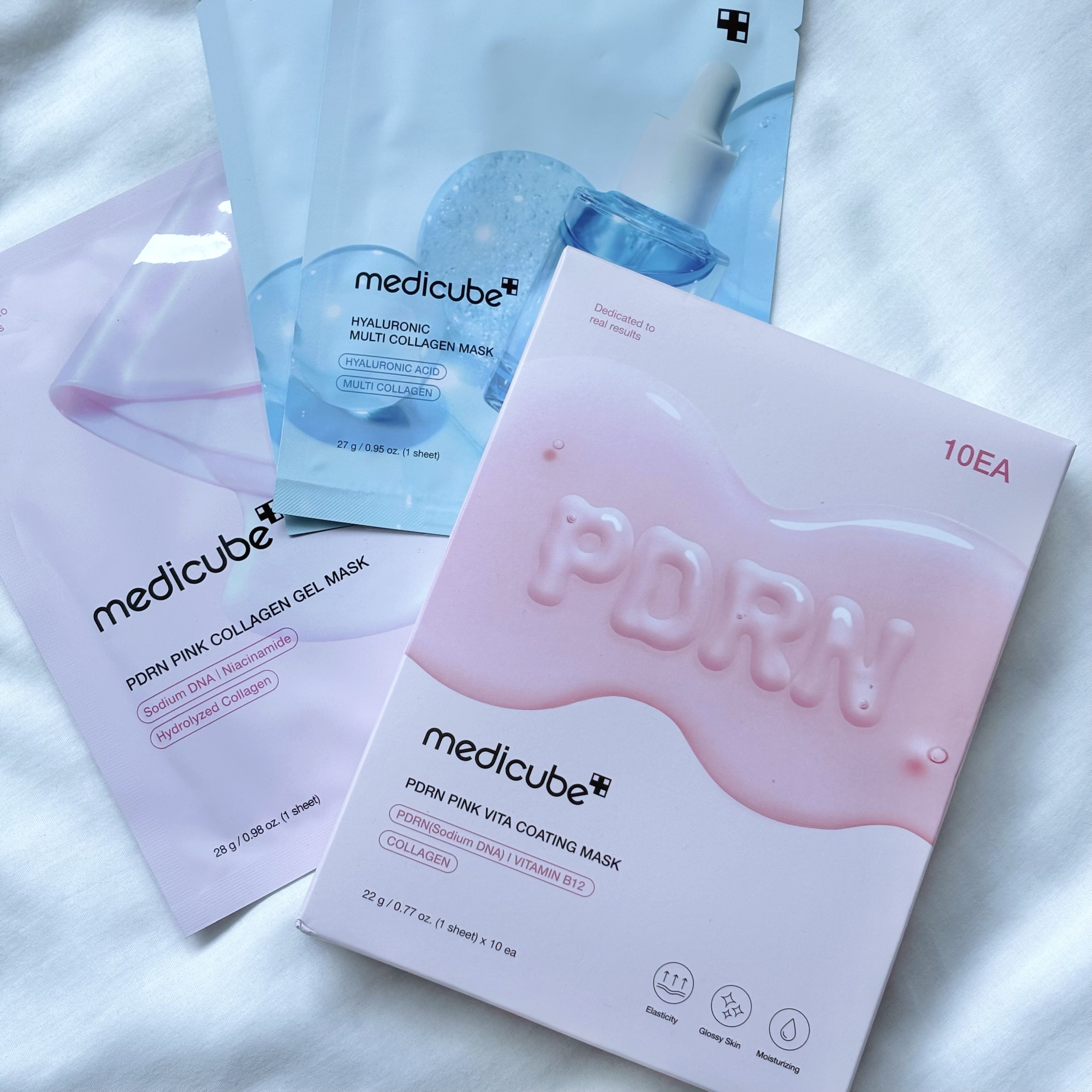 PDRNピンクビタコーティングマスク 10枚/MEDICUBE/シートマスク・パックを使ったクチコミ（2枚目）