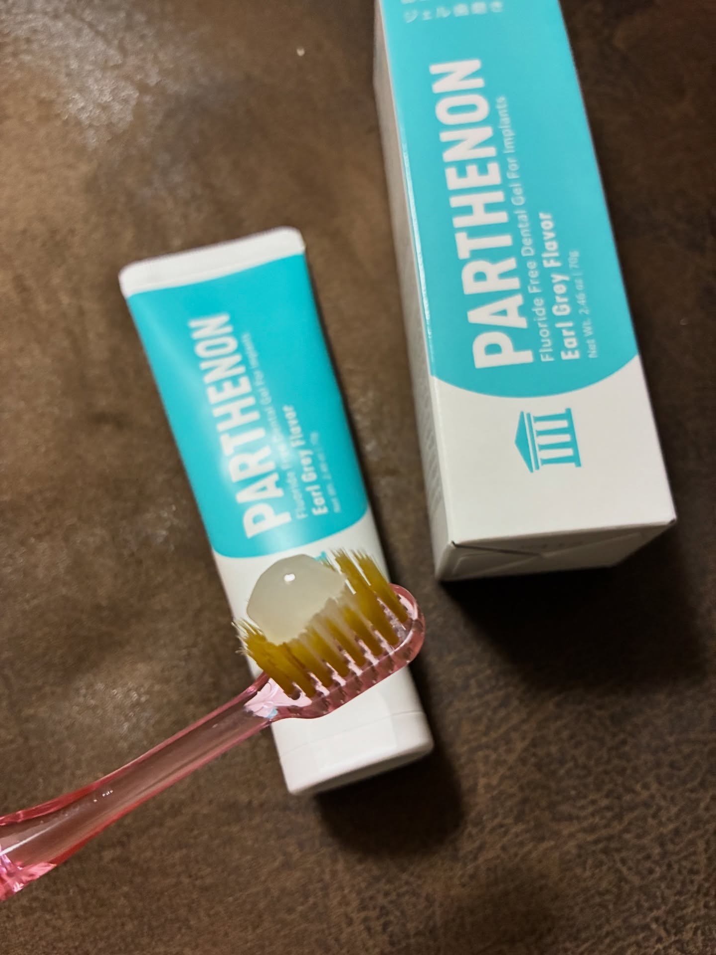 パルテノン インプラント歯磨きジェルのクチコミ「パルテノン 

ジェルタイプ歯磨き粉

フッ素不使用なのでインプラントの方も
安心して使用でき.....」（2枚目）