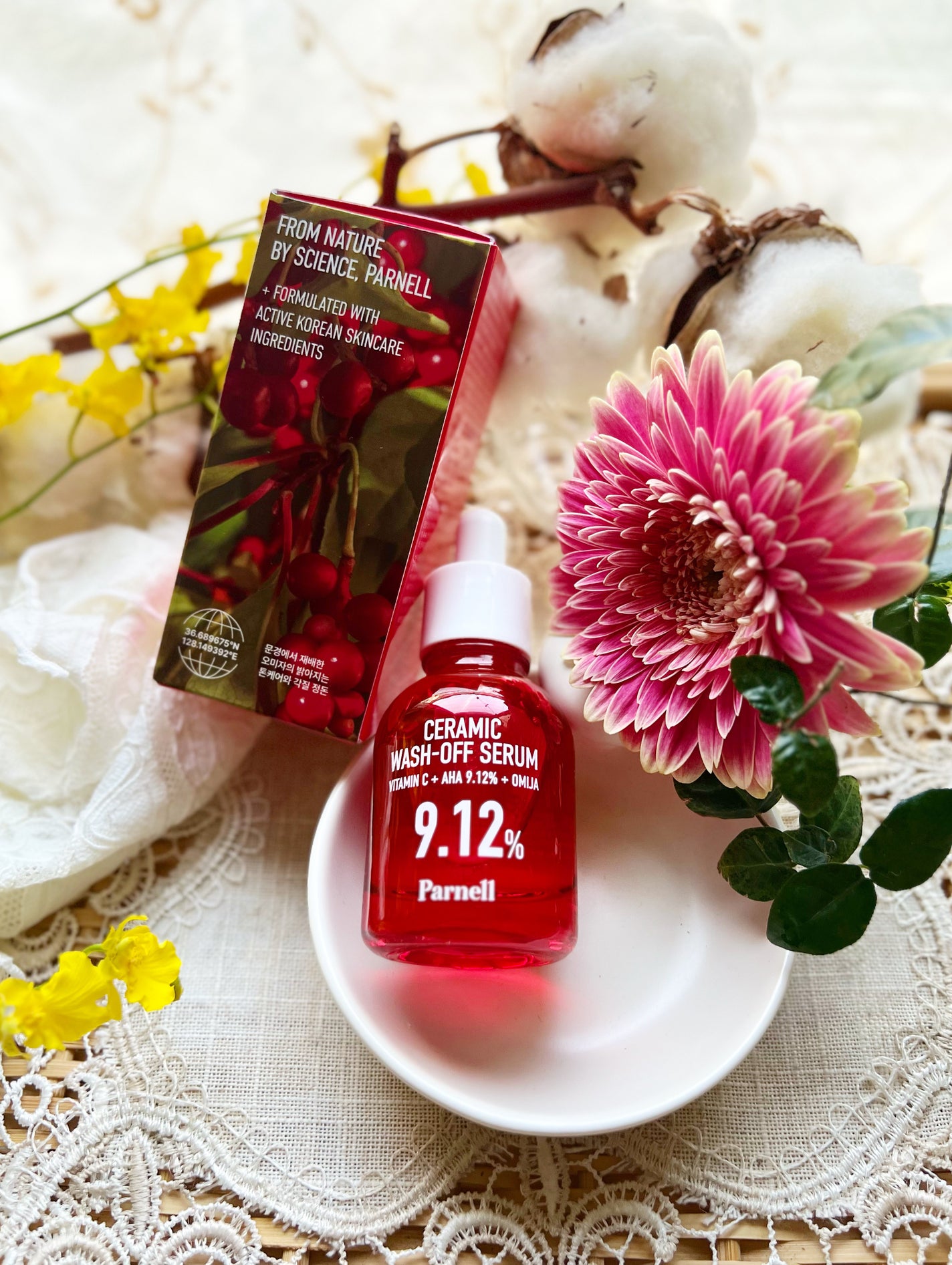 AHA 9.12 オミジャ 陶器肌 ウォッシュオフ セラム/parnell/美容液を使ったクチコミ(5枚目)