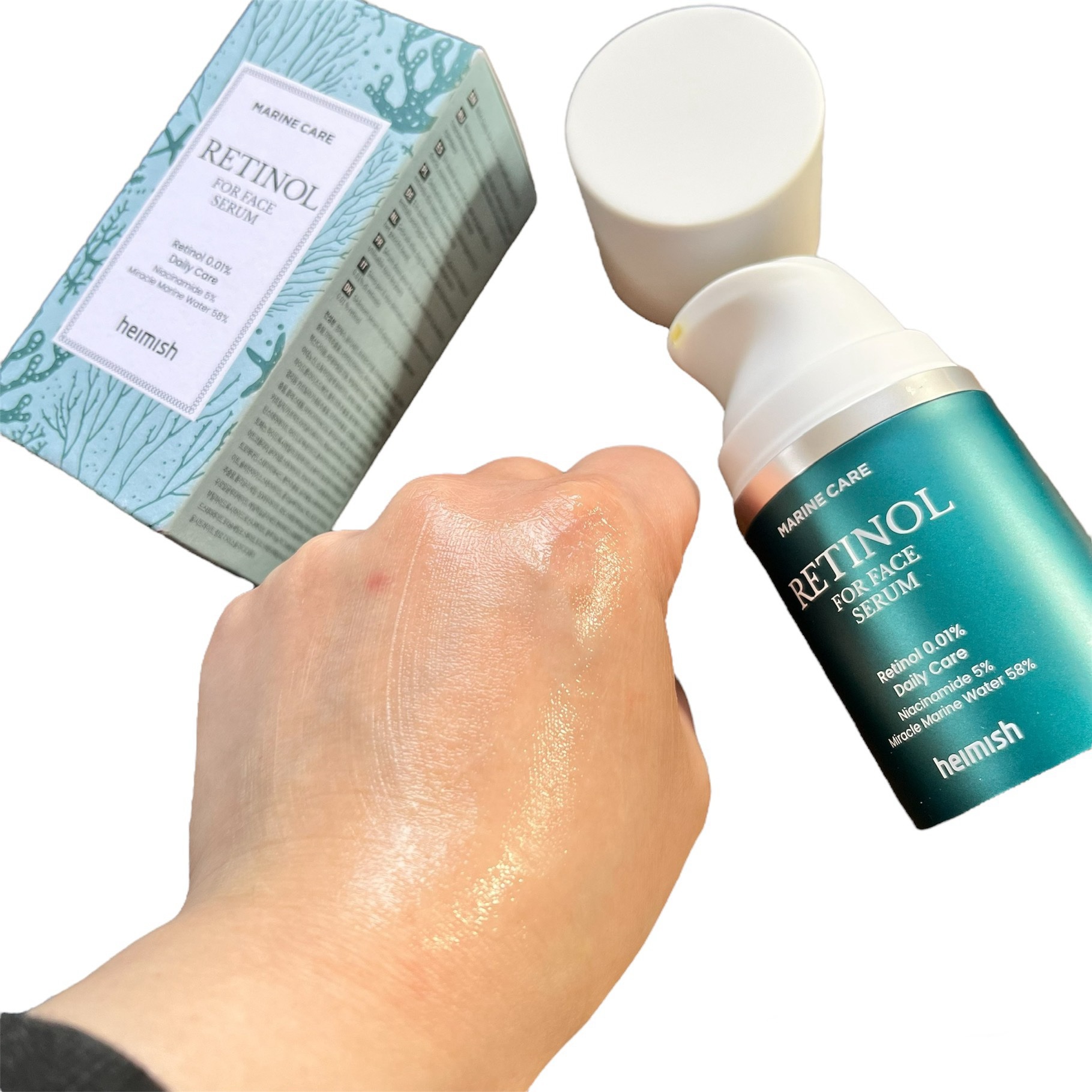 マリンケア レチノールアイセラム/heimish/アイケア・アイクリームを使ったクチコミ（3枚目）