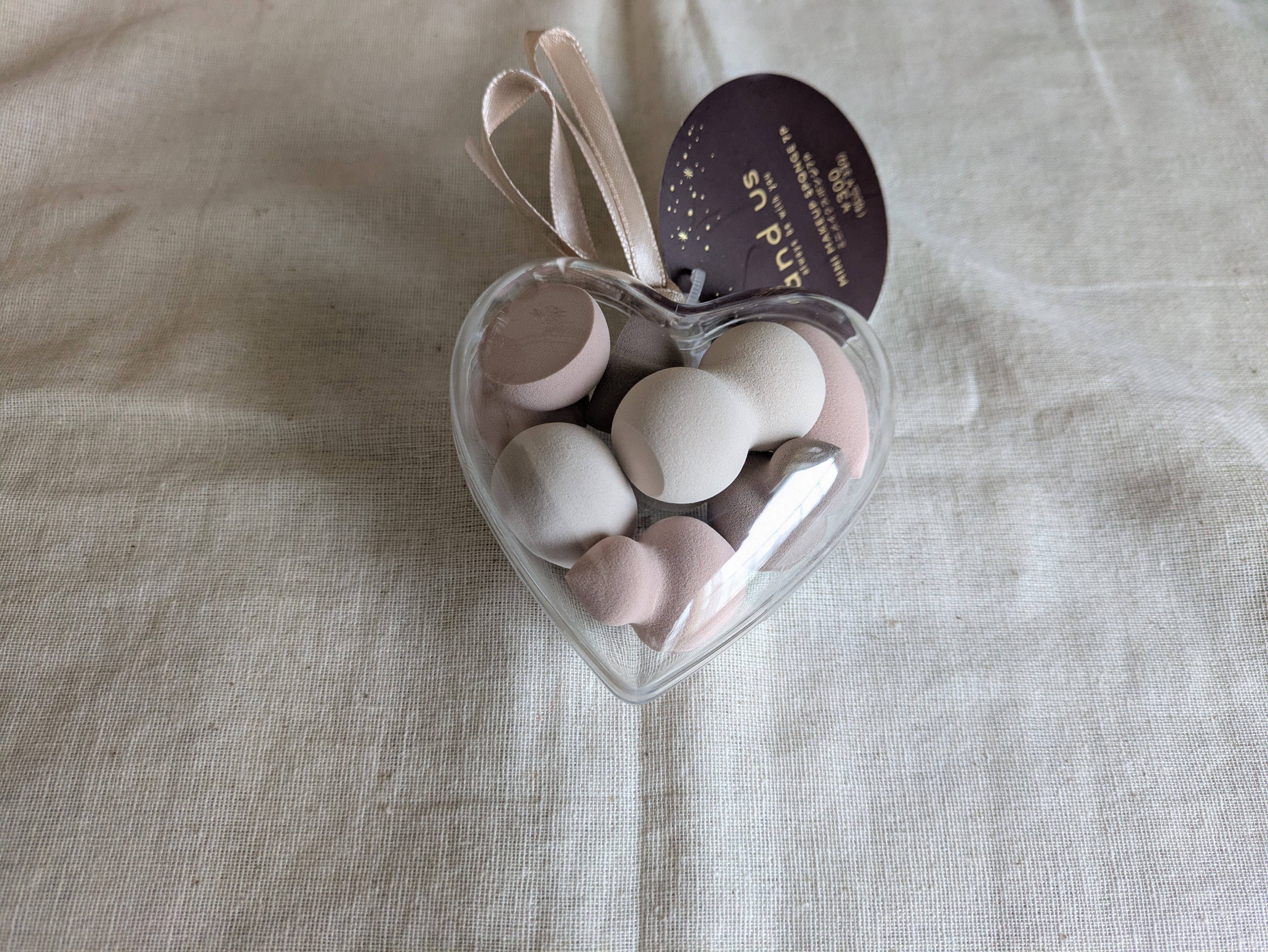 ミニメイクパフ 10個セット/and us/パフ・スポンジを使ったクチコミ（1枚目）