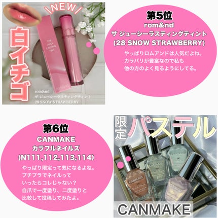 カラフルネイルズ/キャンメイク/マニキュアを使ったクチコミ(4枚目)