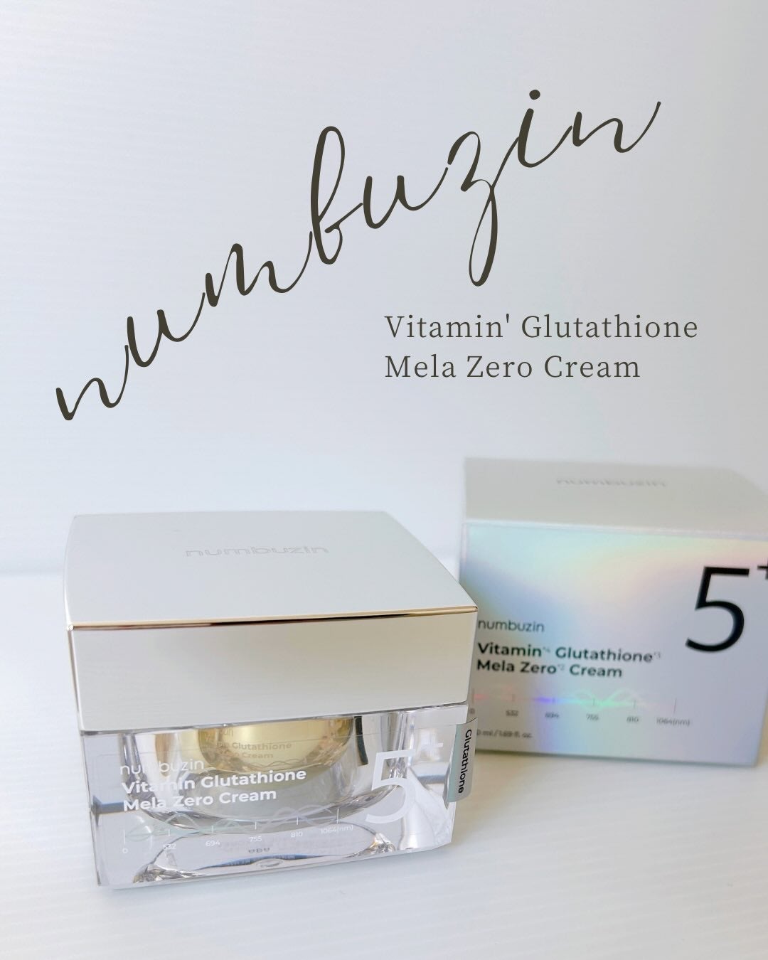 5番 白玉グルタチオンCメラゼロクリーム/numbuzin/フェイスクリームを使ったクチコミ(1枚目)