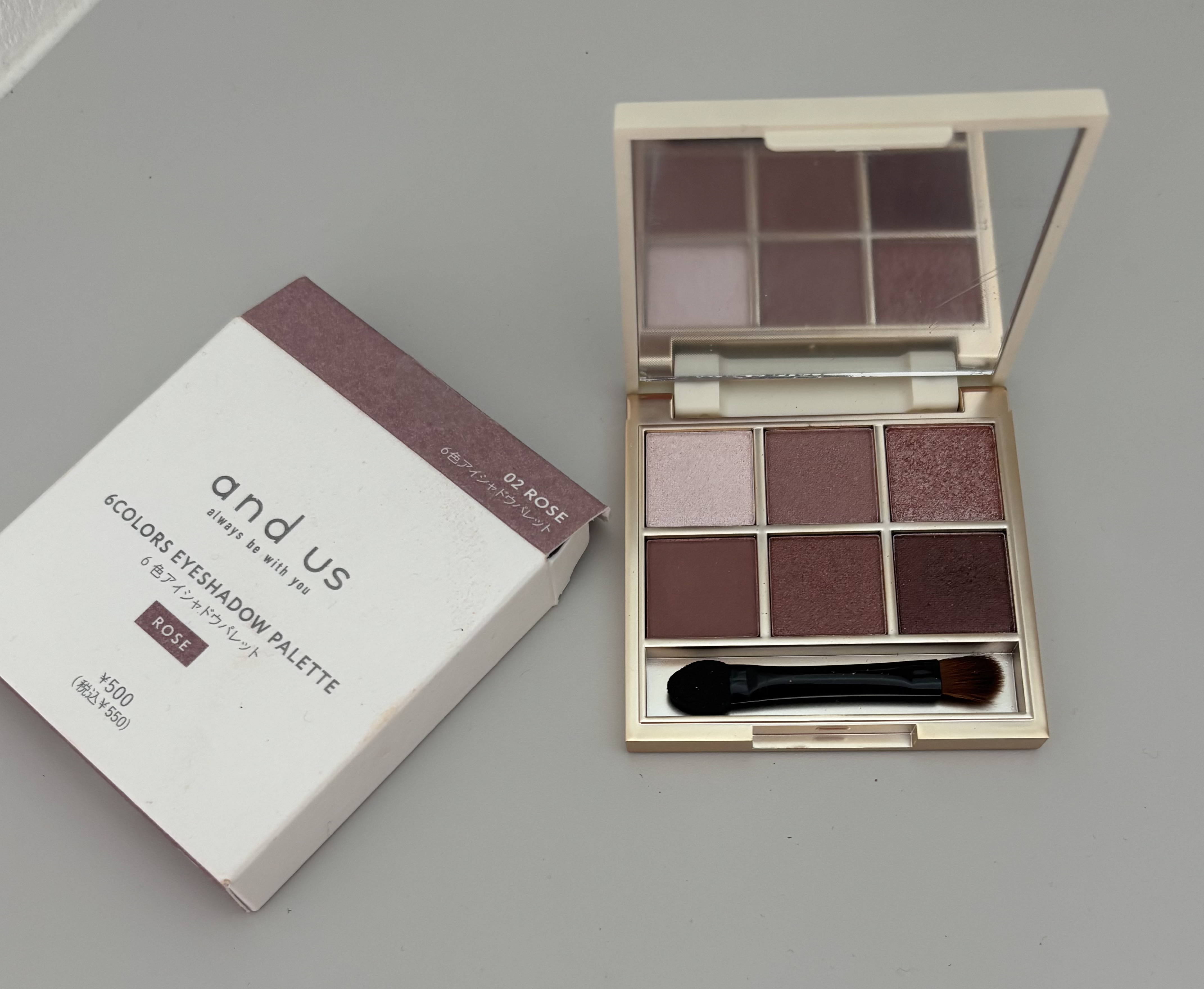 6色アイシャドウパレット/and us/アイシャドウパレットを使ったクチコミ（1枚目）
