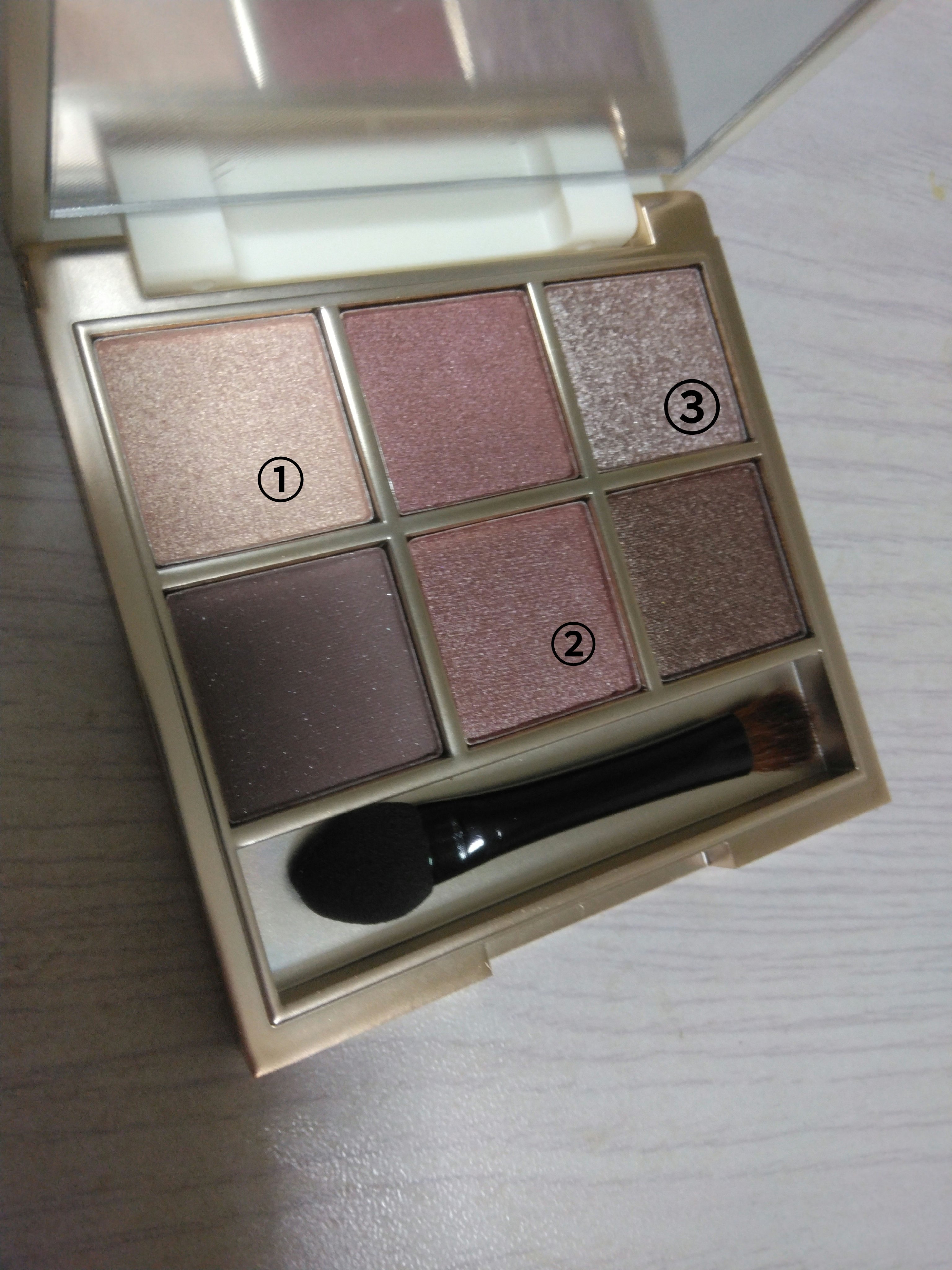 6色アイシャドウパレット/and us/アイシャドウパレットを使ったクチコミ（2枚目）