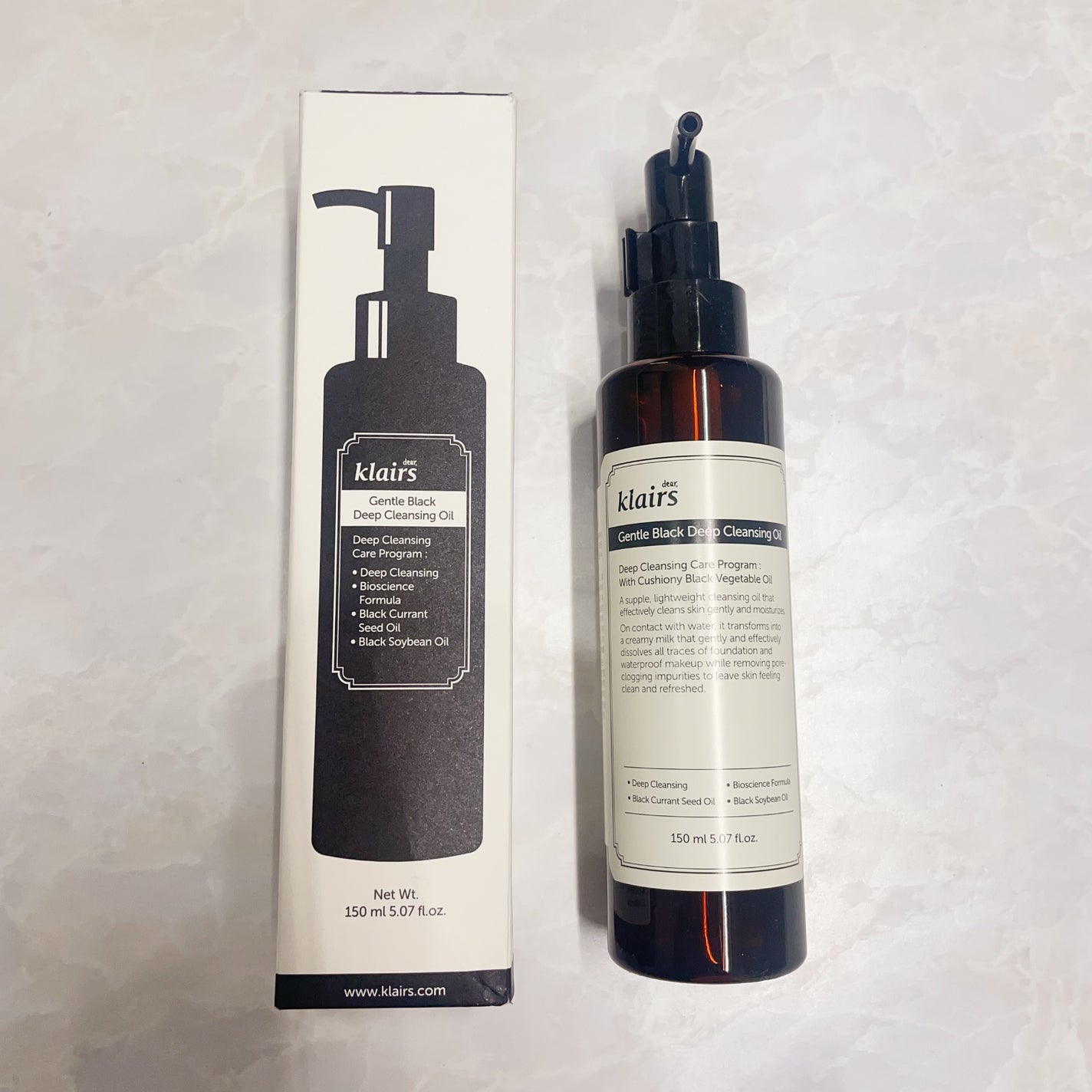 ジェントルブラックディープクレンジングオイル(150ml)/Klairs/オイルクレンジングを使ったクチコミ(4枚目)