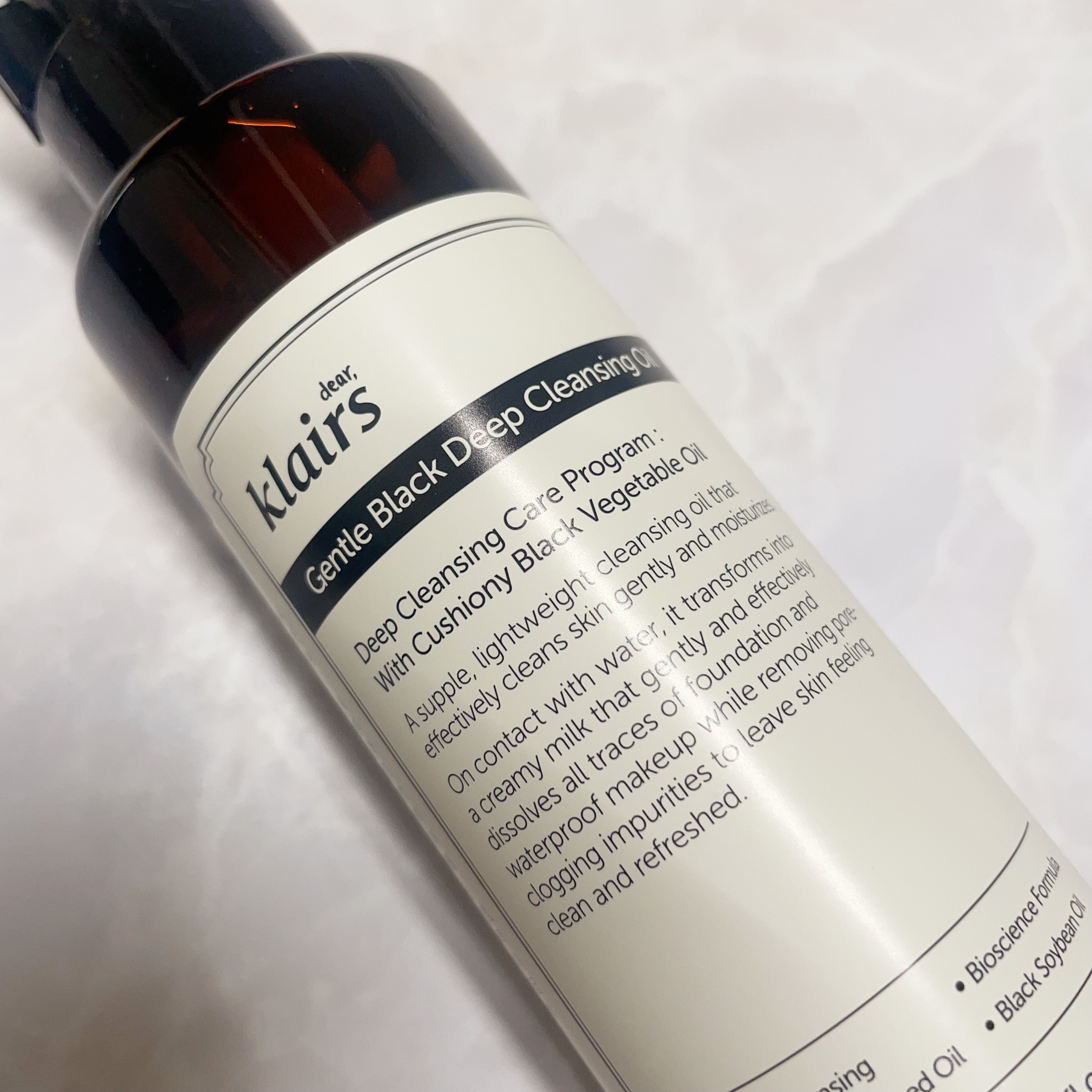 ジェントルブラックディープクレンジングオイル(150ml)/Klairs/オイルクレンジングを使ったクチコミ（2枚目）