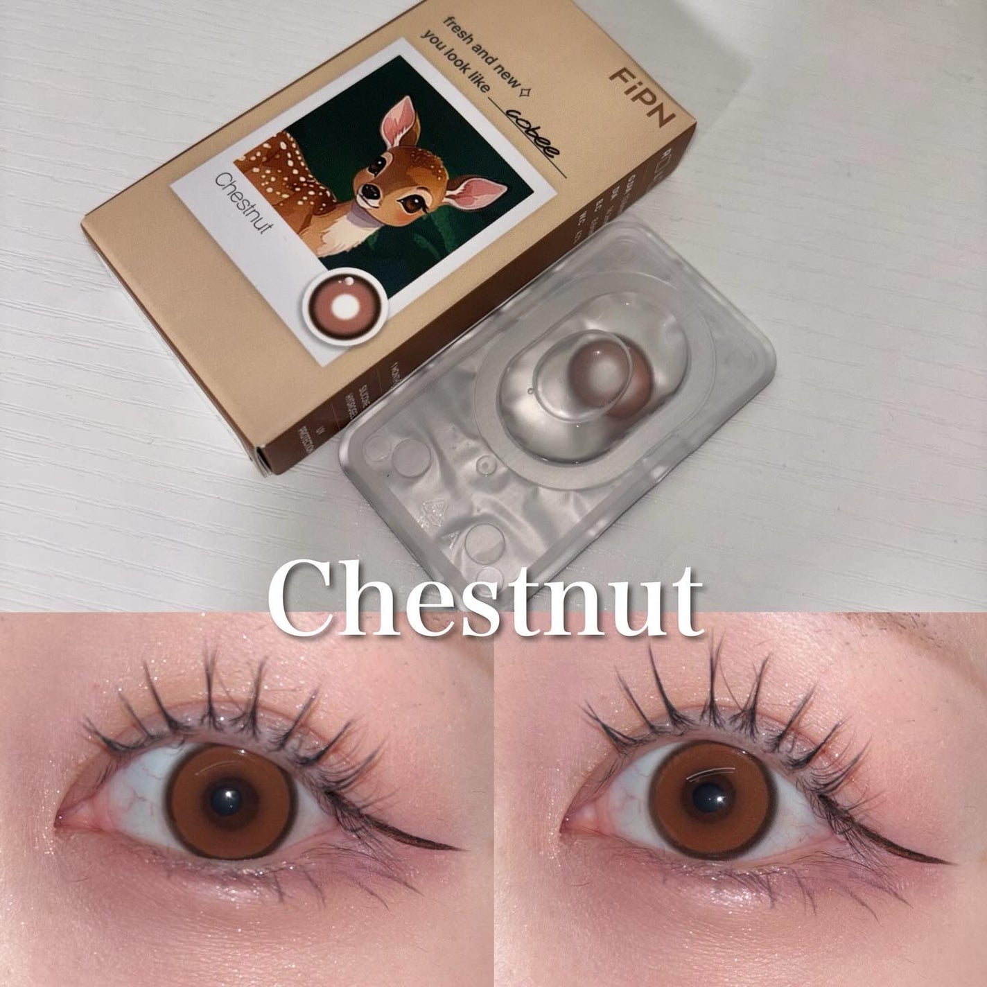 Cobee/myfipn/1ヶ月(1MONTH)カラコンを使ったクチコミ(4枚目)