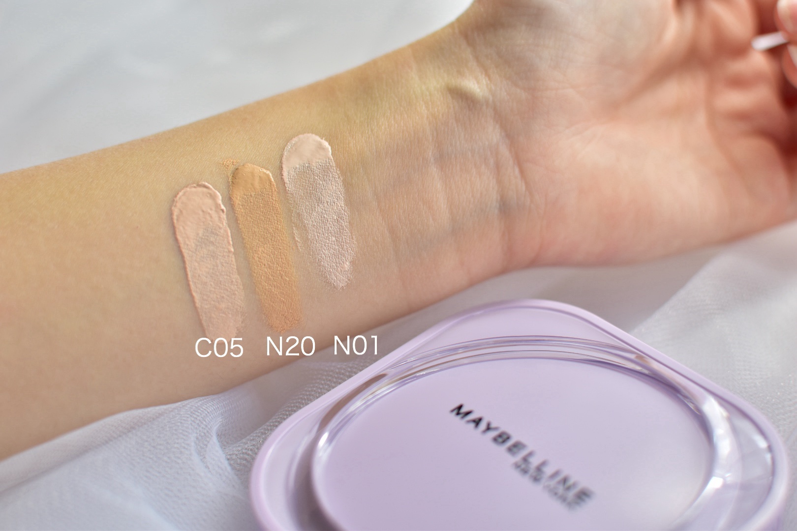 SPステイ クリームパクト ファンデーション/MAYBELLINE NEW YORK/クリーム・エマルジョンファンデーションを使ったクチコミ（3枚目）