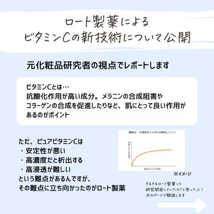 とまと村長@化粧品研究者 on LIPS 「強烈!ビタミンCの新知見!ロート製薬(@rohto_offic..」(2枚目)