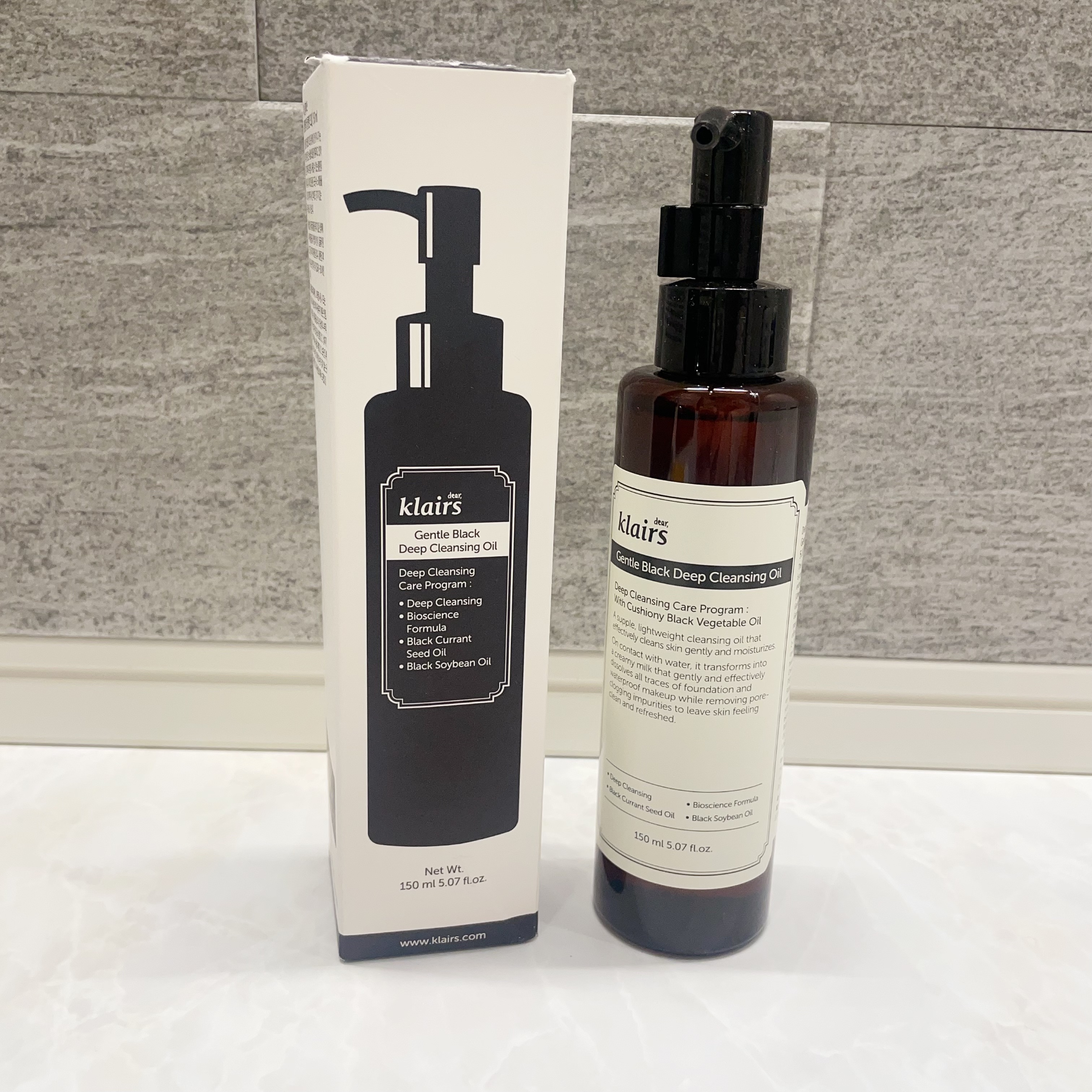 ジェントルブラックディープクレンジングオイル(150ml)/Klairs/オイルクレンジングを使ったクチコミ（1枚目）