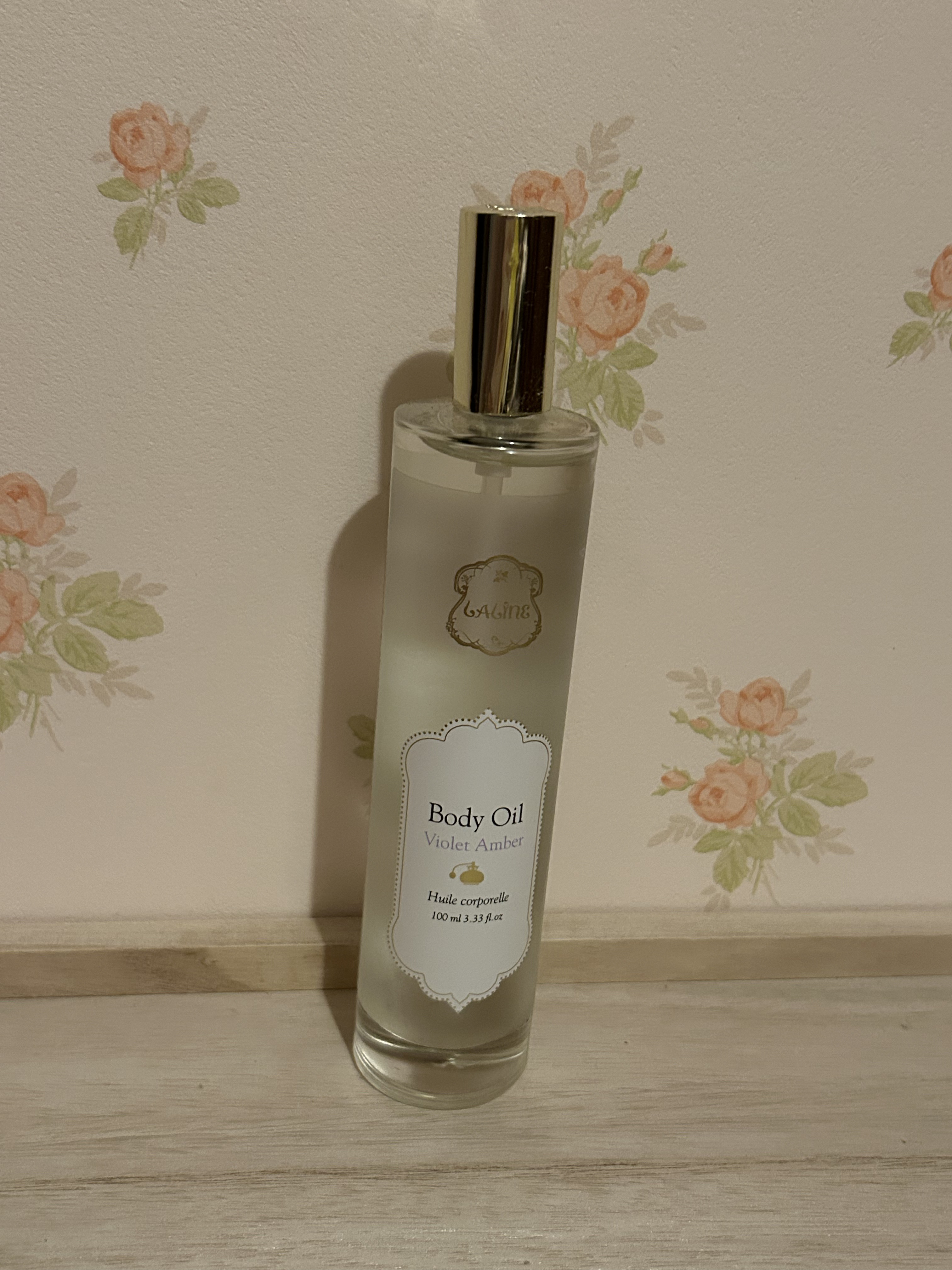 Laline ボディオイル バイオレットアンバーのクチコミ「Laline　ボディオイル バイオレットアンバー使い始めました！

久しぶりのLalineのボ.....」（1枚目）