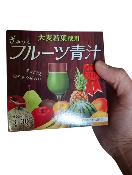 ニッショク ぎゅっとフルーツ青汁のクチコミ「ニッショク公式アンバサダー
ぎゅっとフルーツ青汁
たくさんのフルーツがぎゅっと.....」(2枚目)