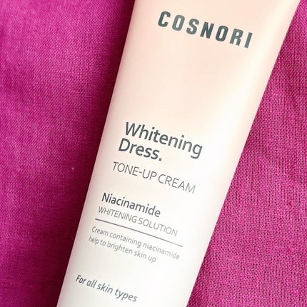 ホワイトニングドレストーンアップクリーム/COSNORI/化粧下地を使ったクチコミ(2枚目)