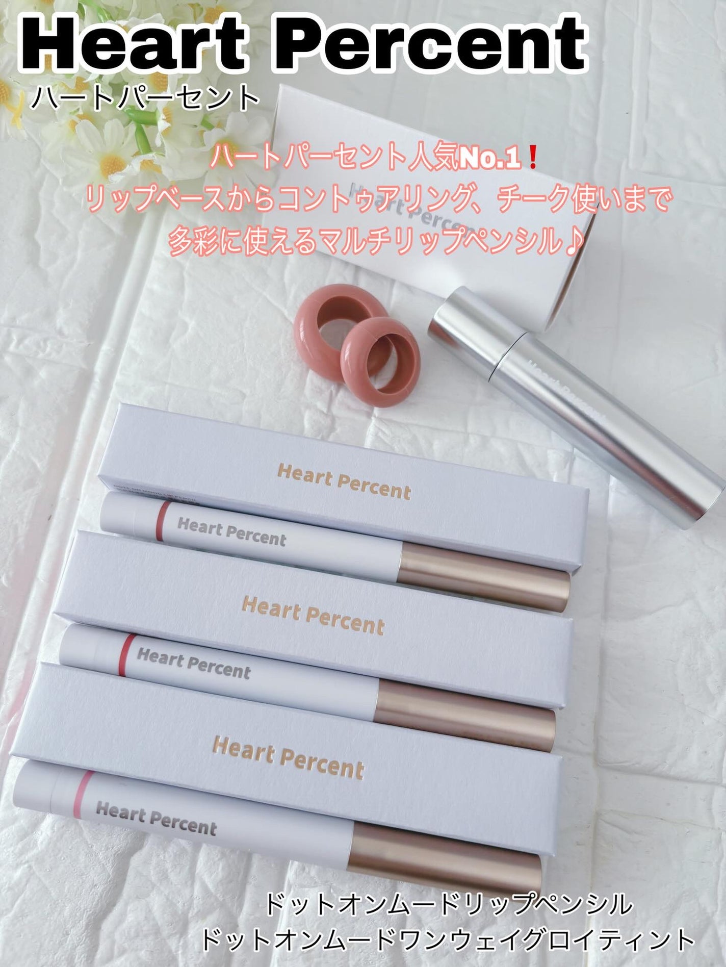 ドットオンムードリップペンシル/Heart Percent/リップライナーを使ったクチコミ(1枚目)