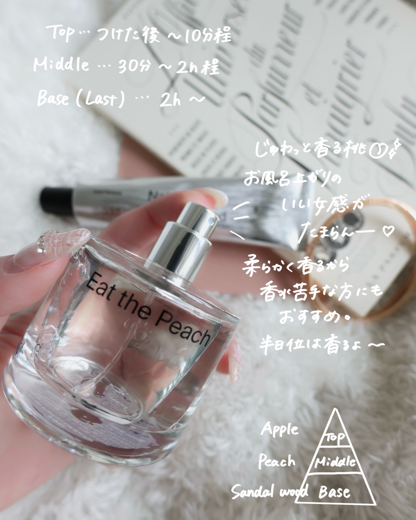 オードパフューム イートザピーチ/Addct/香水(レディース)を使ったクチコミ（3枚目）