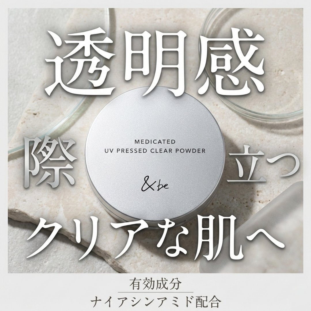 プレストクリアパウダー/＆be/プレストパウダーを使ったクチコミ（1枚目）