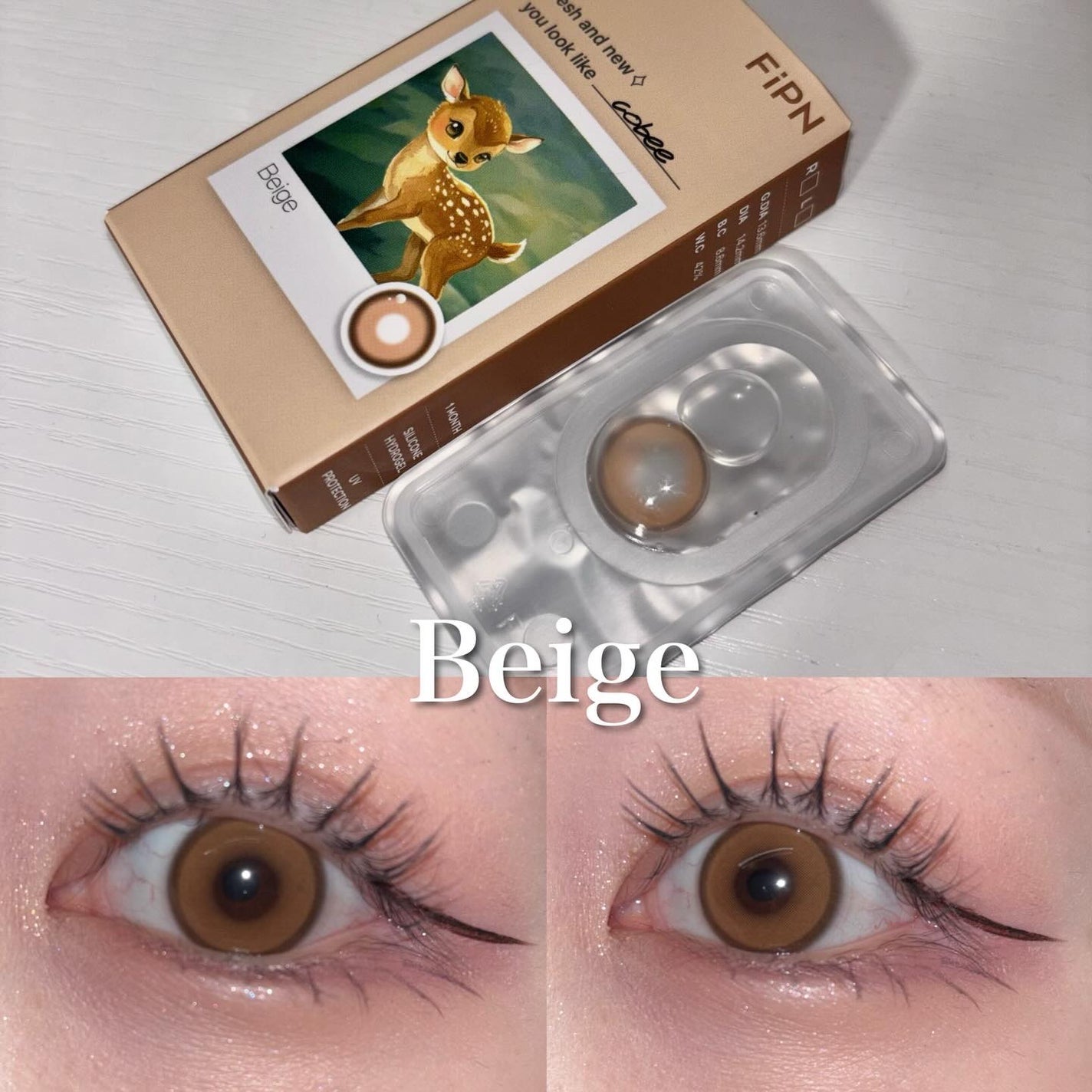 Cobee/myfipn/1ヶ月(1MONTH)カラコンを使ったクチコミ(3枚目)