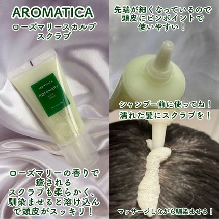 ローズマリー スカルプ スクラブ/AROMATICA/ヘッドスクラブを使ったクチコミ(2枚目)
