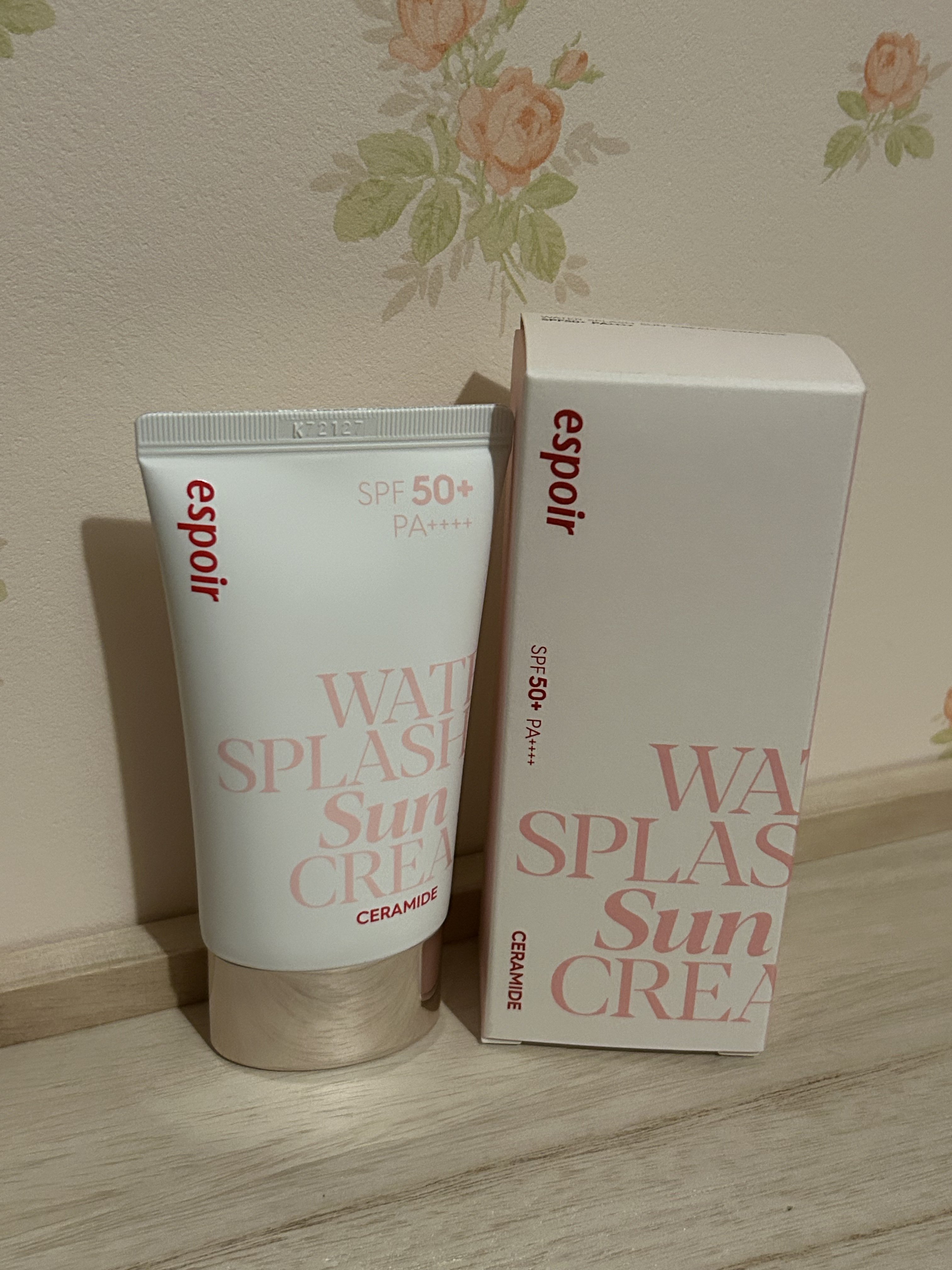 ウォータースプラッシュサンクリーム セラミド/espoir/日焼け止めクリームを使ったクチコミ（1枚目）