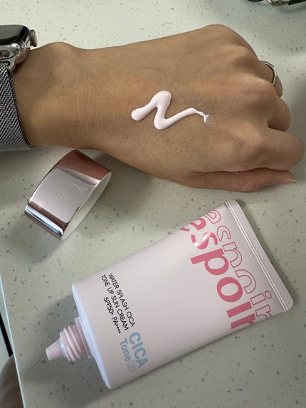 ウォータースプラッシュシカトーンアップクリーム/espoir/化粧下地を使ったクチコミ(2枚目)