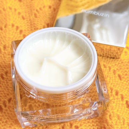 5番 白玉グルタチオンCメラゼロクリーム/numbuzin/フェイスクリームを使ったクチコミ(3枚目)