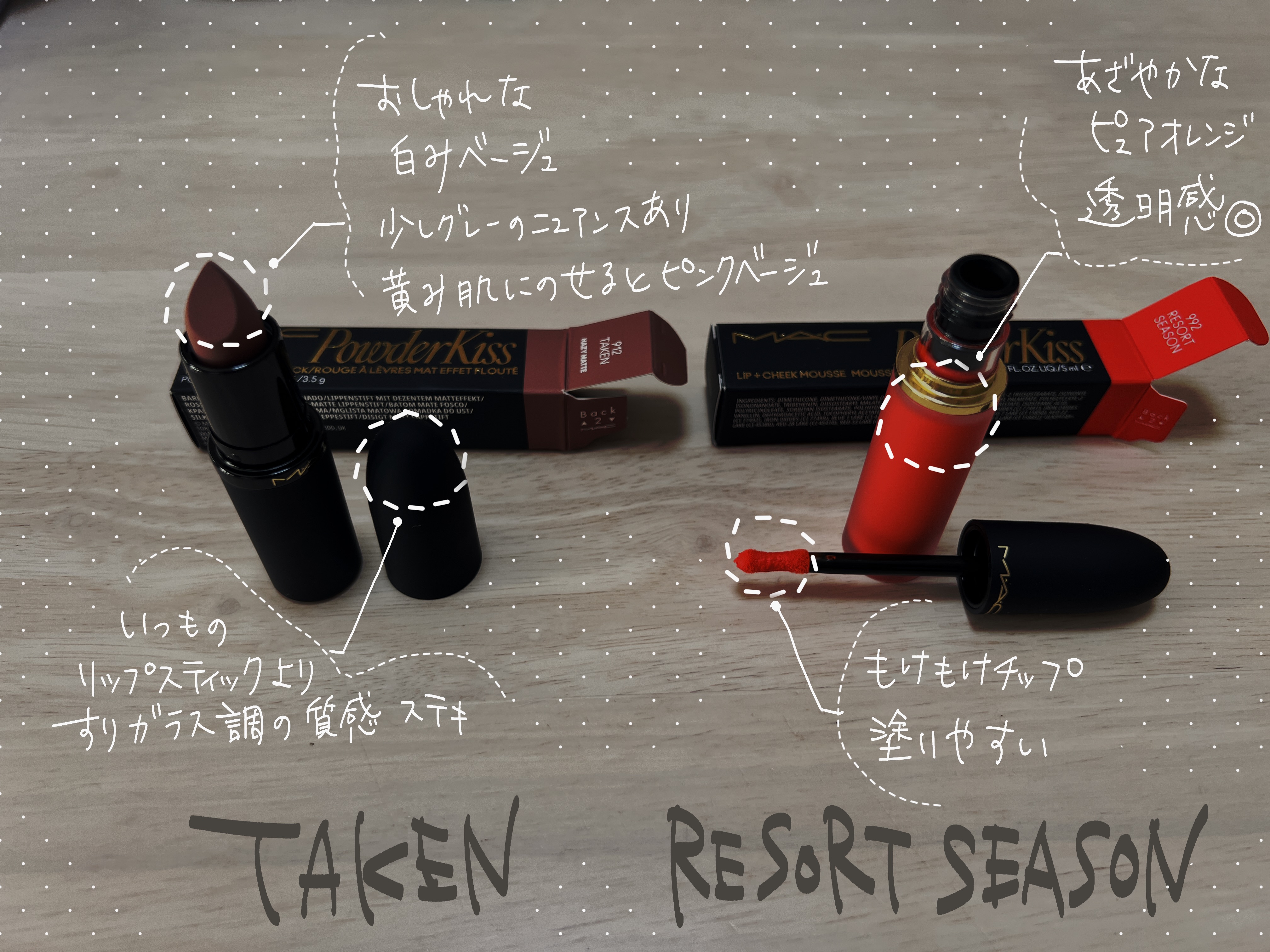 パウダー キス リップ + チーク ムース/M・A・C/口紅を使ったクチコミ（2枚目）