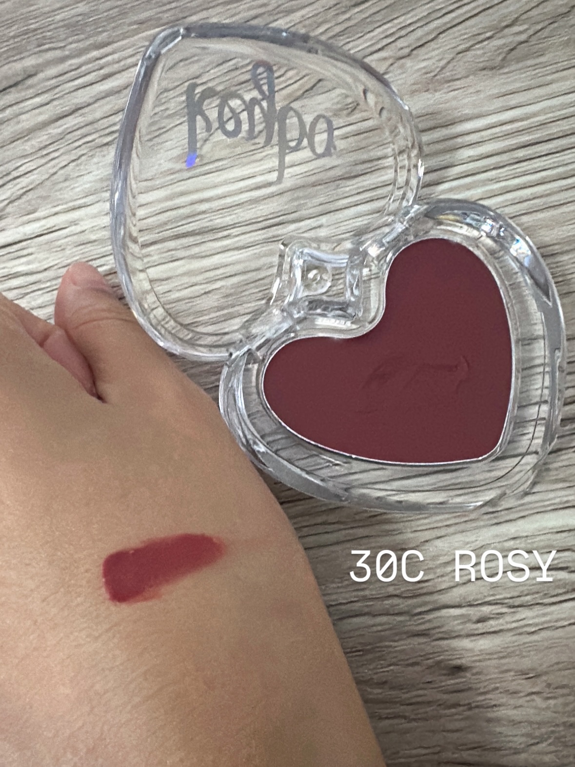 ハートキーリング リップ＆チーク/keybo/口紅を使ったクチコミ（2枚目）