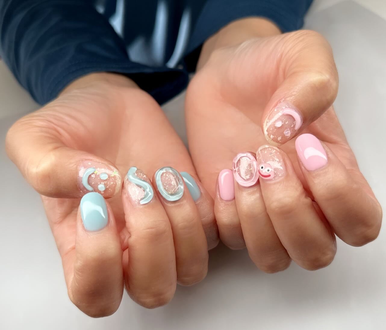 ちゃーん♡ on LIPS 「ジェルネイルデザイン#ジェルネイル#ぷっくりネイル#パステル..」(1枚目)