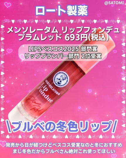 メンソレータム リップフォンデュ/メンソレータム/リッププランパーを使ったクチコミ(2枚目)