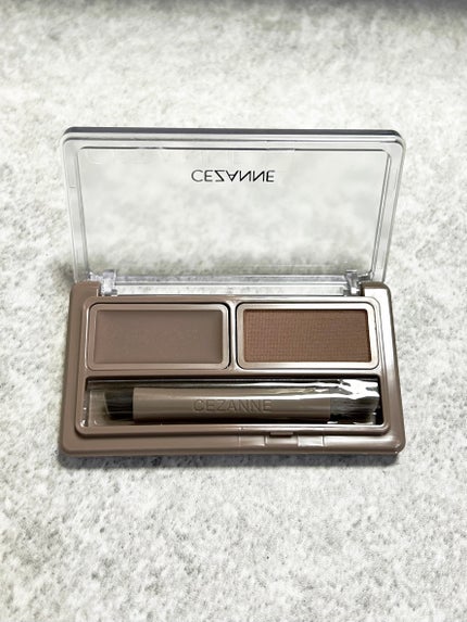 アイブロウワックス&パウダー/CEZANNE/アイブロウを使ったクチコミ(2枚目)