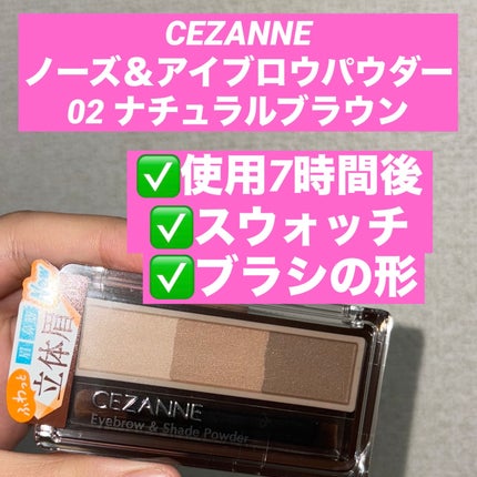 ノーズ&アイブロウパウダー/CEZANNE/パウダーアイブロウを使ったクチコミ(1枚目)