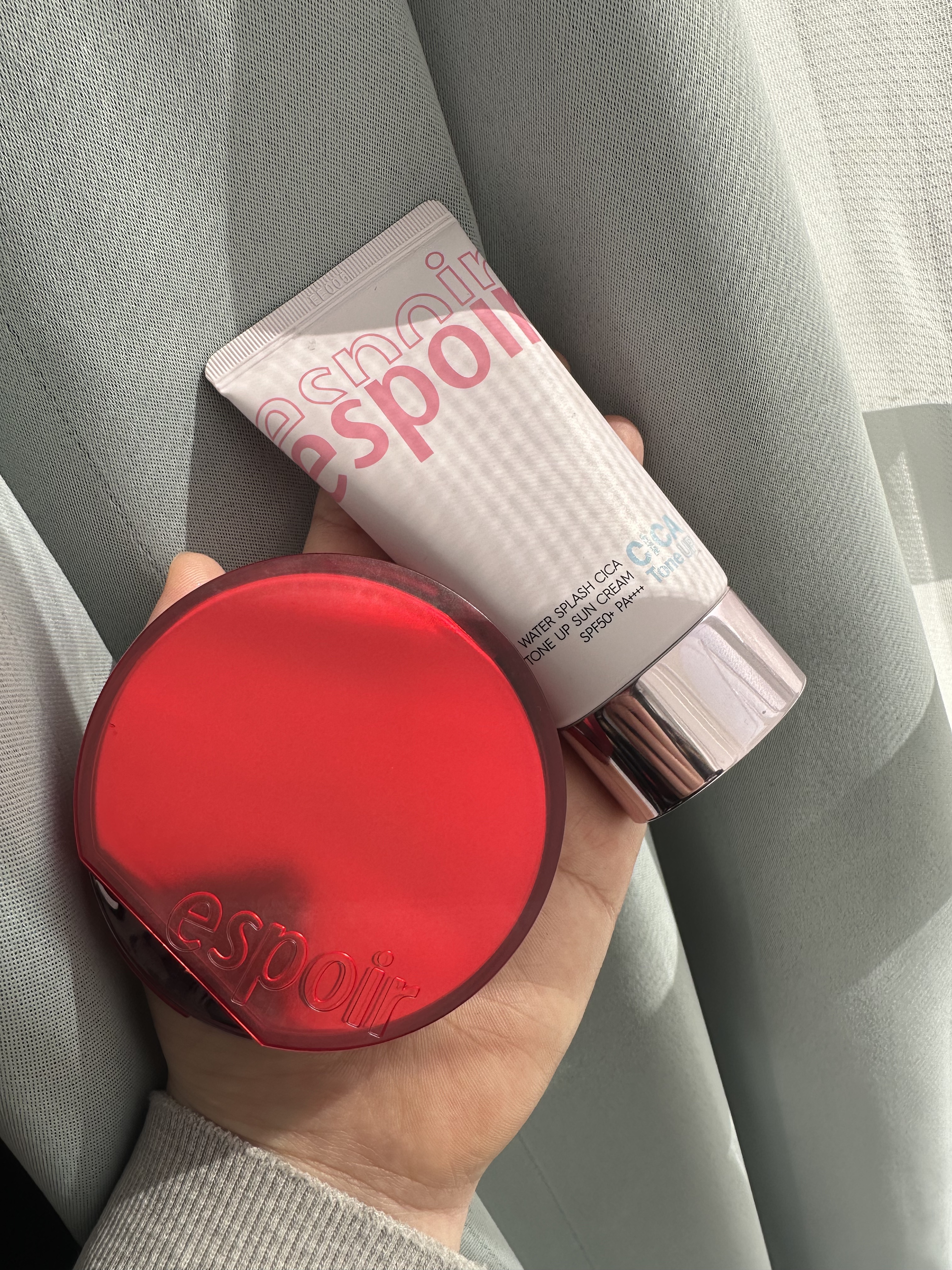 ウォータースプラッシュシカトーンアップクリーム/espoir/化粧下地を使ったクチコミ（1枚目）