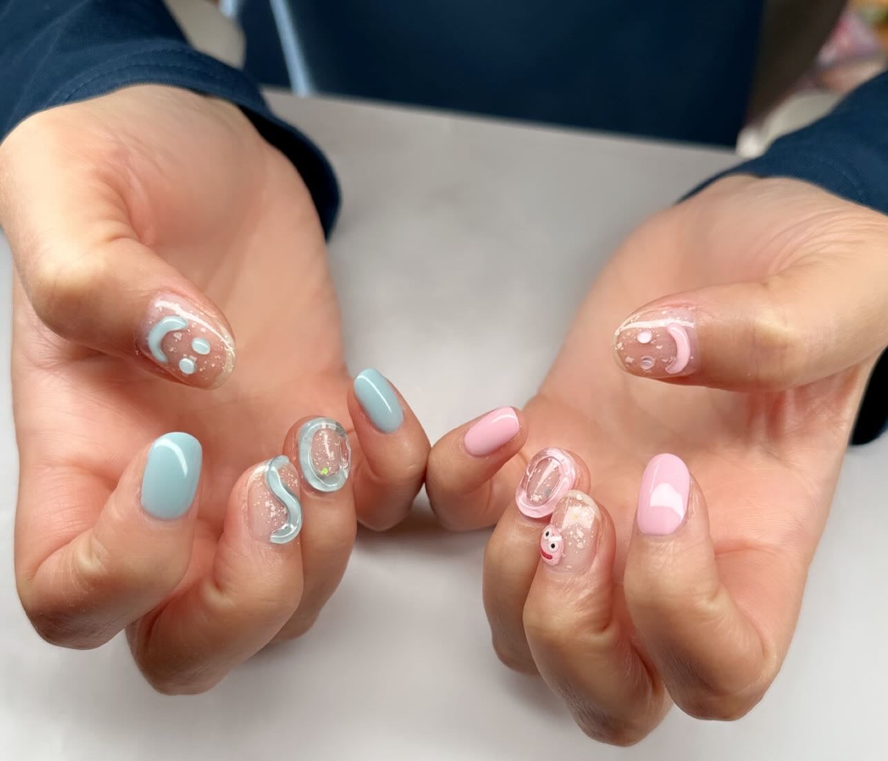 ちゃーん♡ on LIPS 「ジェルネイルデザイン#ジェルネイル#ぷっくりネイル#パステル..」(2枚目)