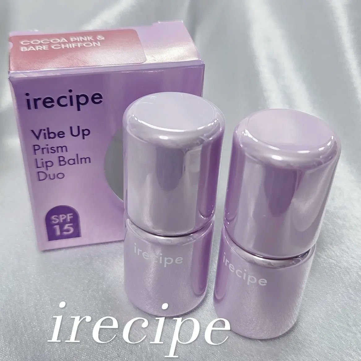 バイブアップライン リップバーム デュオセット/irecipe/メイクアップキットを使ったクチコミ（1枚目）