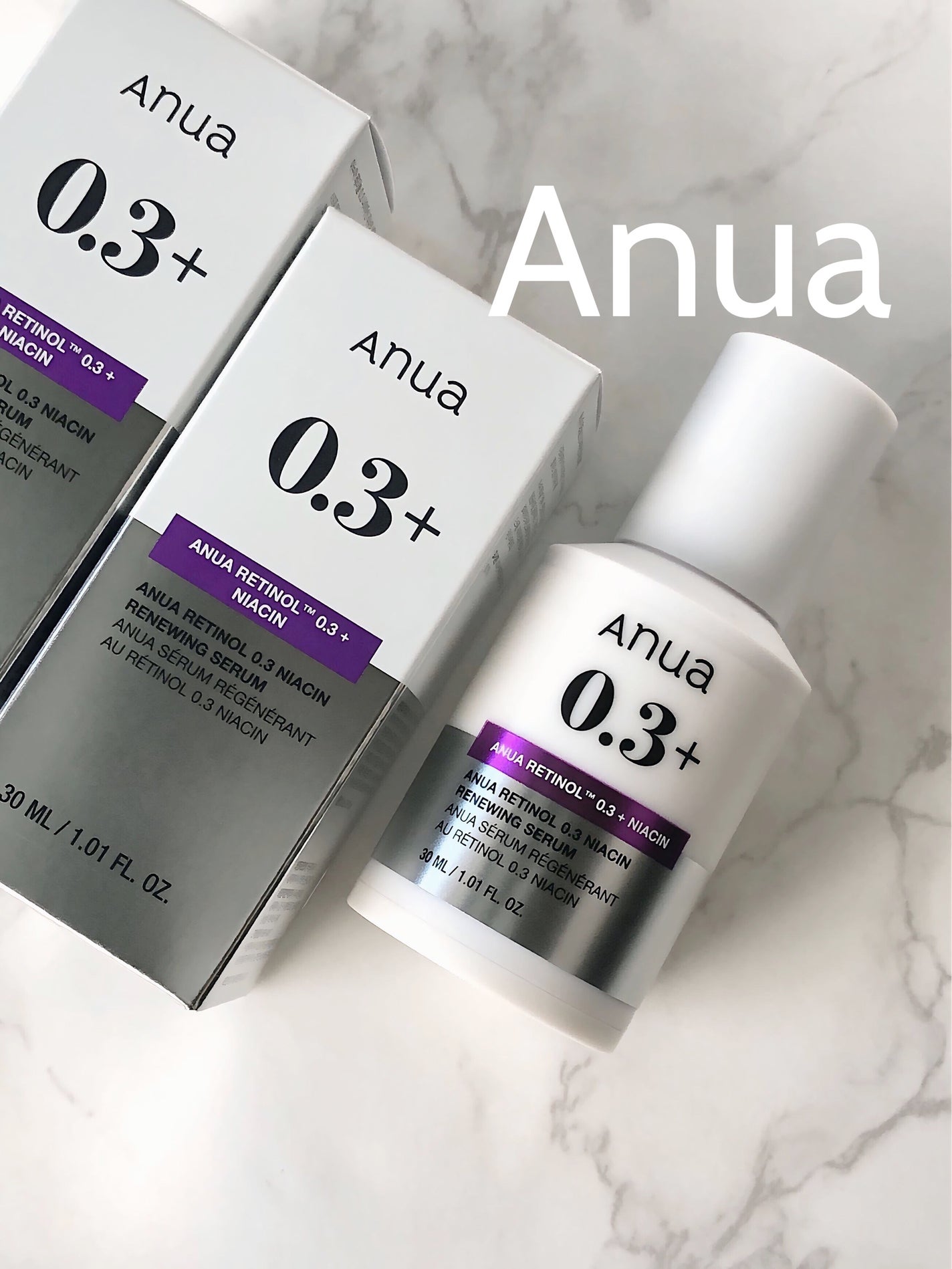 レチノール0.3 ナイアシンリニューイングセラム/Anua/美容液を使ったクチコミ(1枚目)