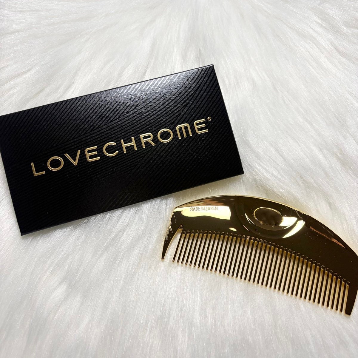 (R)K24GPツキ ゴールド/LOVECHROME/ヘアコームを使ったクチコミ（1枚目）