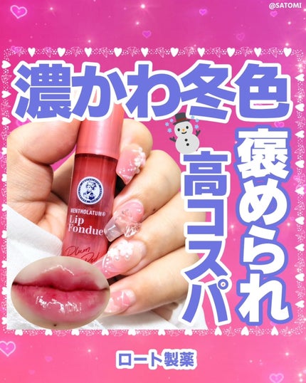 メンソレータム リップフォンデュ/メンソレータム/リッププランパーを使ったクチコミ(1枚目)