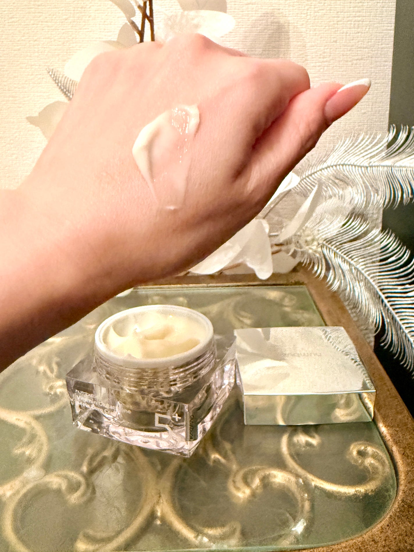 5番 白玉グルタチオンCメラゼロクリーム/numbuzin/フェイスクリームを使ったクチコミ(4枚目)