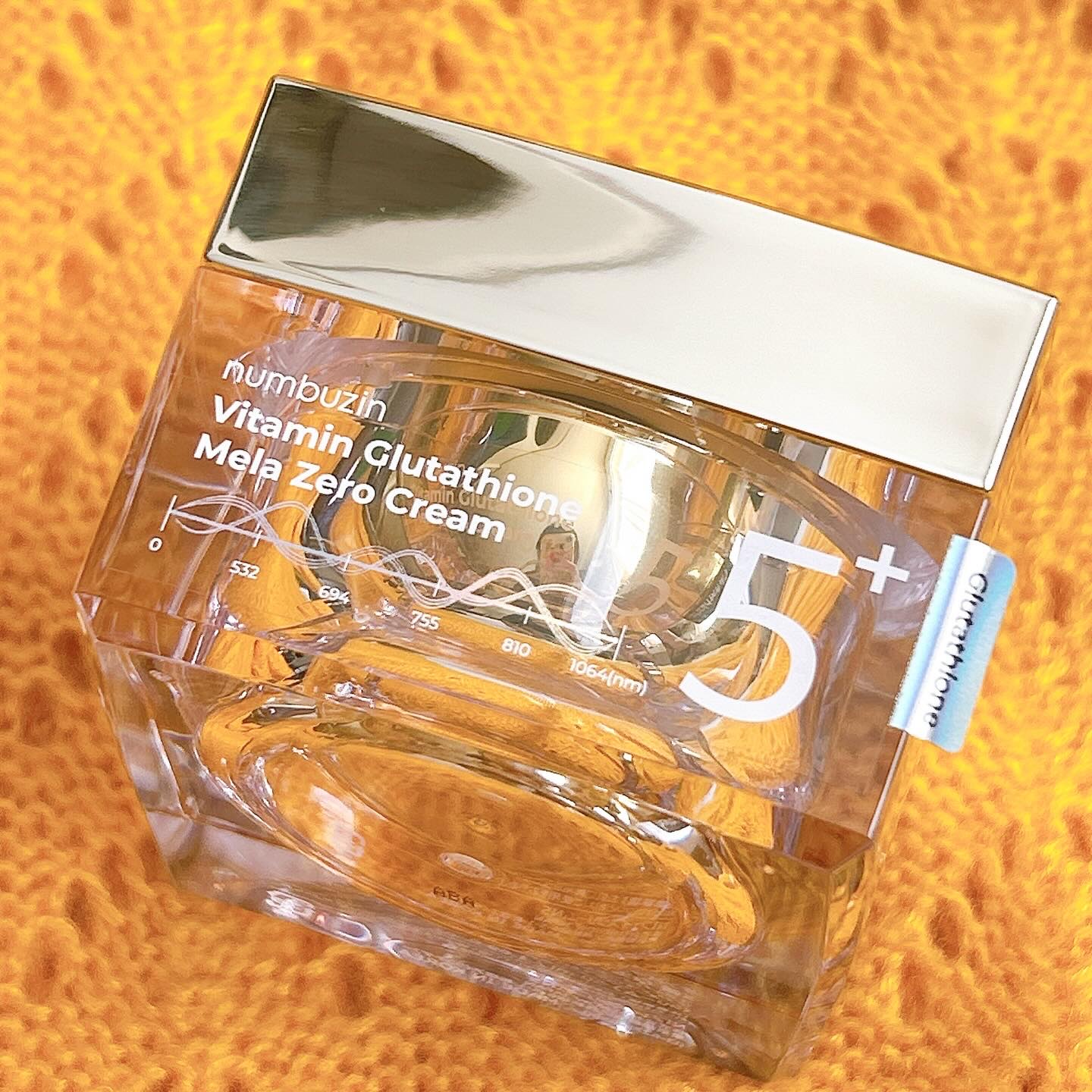 5番 白玉グルタチオンCメラゼロクリーム/numbuzin/フェイスクリームを使ったクチコミ（2枚目）