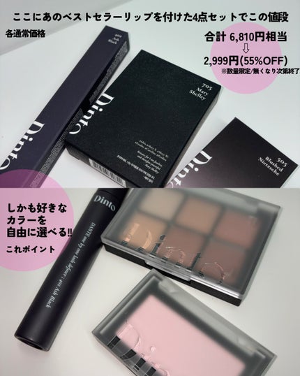 ブラーフィニシュシャドウパレット/Dinto/アイシャドウパレットを使ったクチコミ(3枚目)