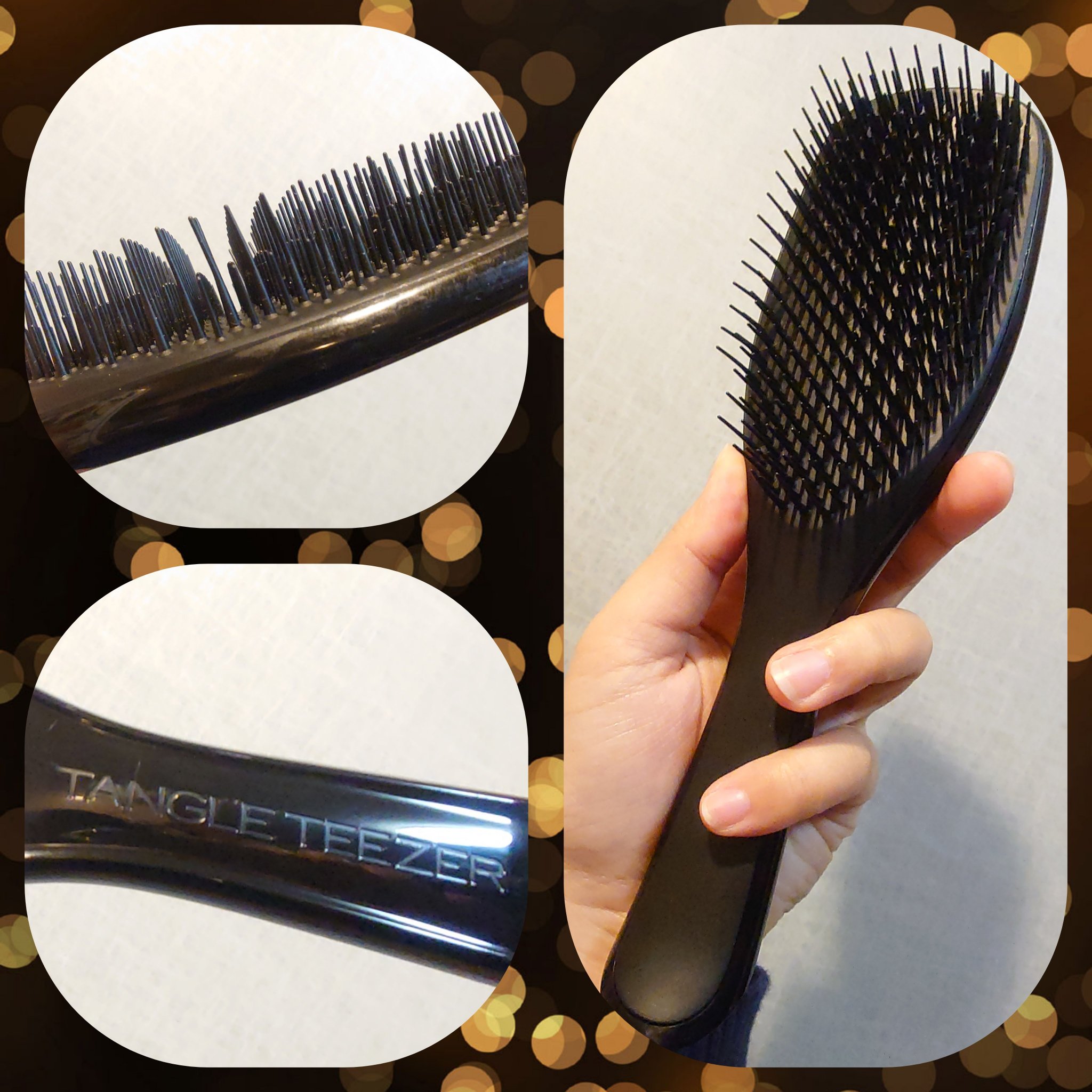 タングルティーザー ザ・アルティメットディタングラー ドリームブラック/TANGLE TEEZER/ヘアブラシを使ったクチコミ（1枚目）