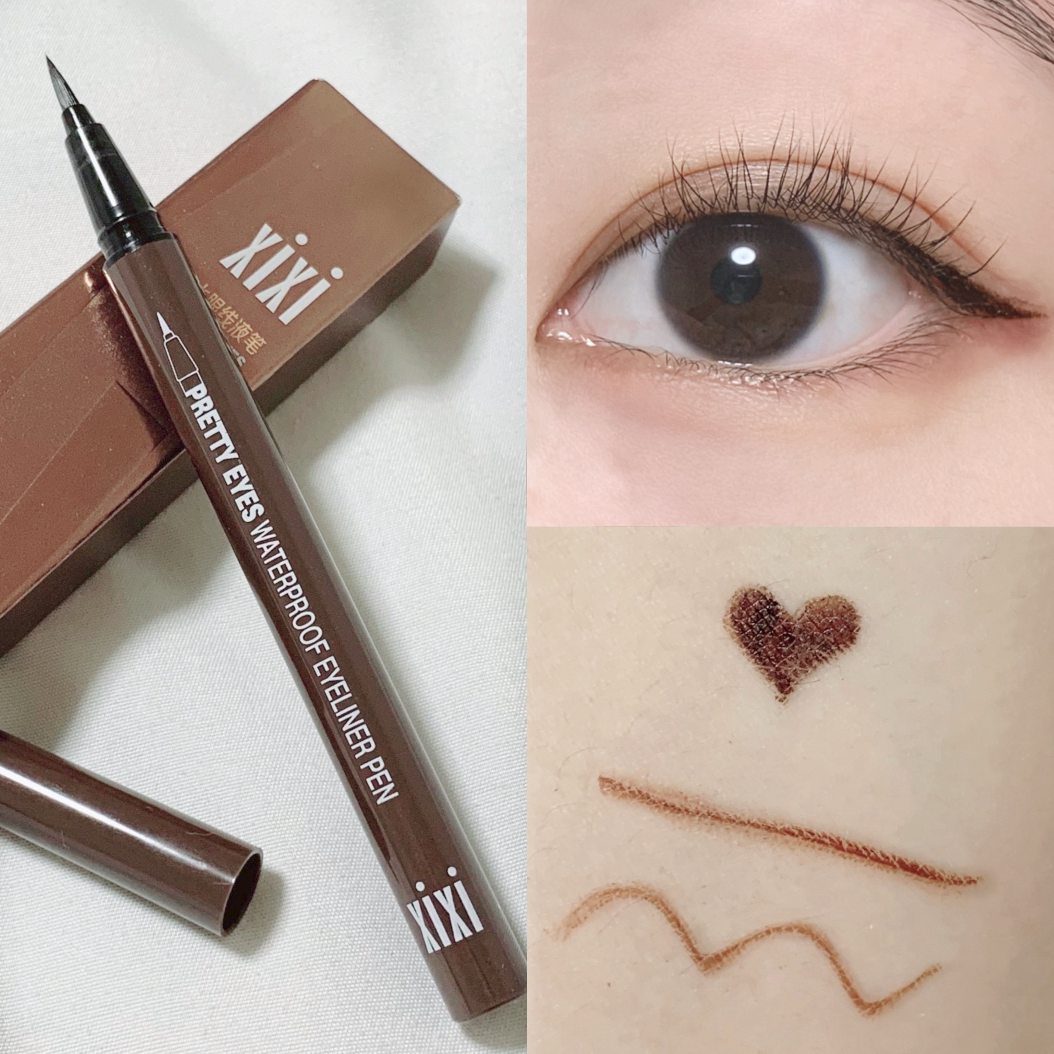 PRETTY EYES/xixi/リキッドアイライナーを使ったクチコミ（3枚目）
