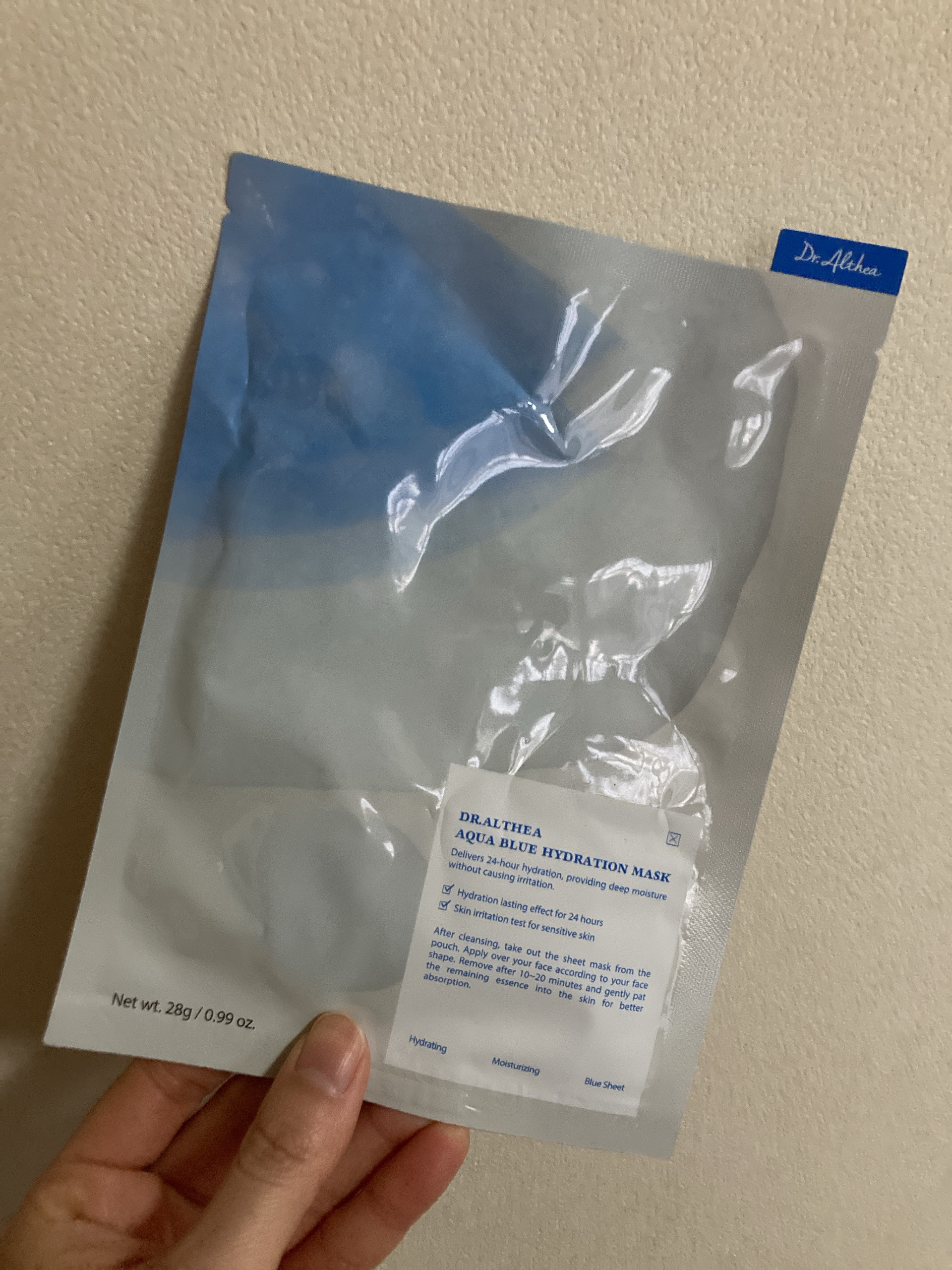 AQUA BLUE HYDRATION MASK/Dr.Althea/シートマスク・パックを使ったクチコミ（1枚目）
