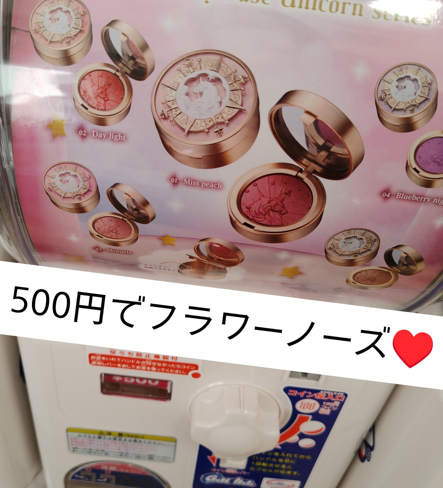 フラワーノーズ
ガチャ　
ミニ 可愛い

✼••┈┈••✼••┈┈••✼••┈┈••✼•
500円

気になってる方は是非チェックしてみてください
＃FlowerKnowsチーク　＃FlowerKnows
＃チーク　＃フラワーローズガチャ　