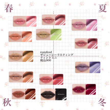 ザ ジューシーラスティングティント/rom&nd/リップティントを使ったクチコミ(1枚目)