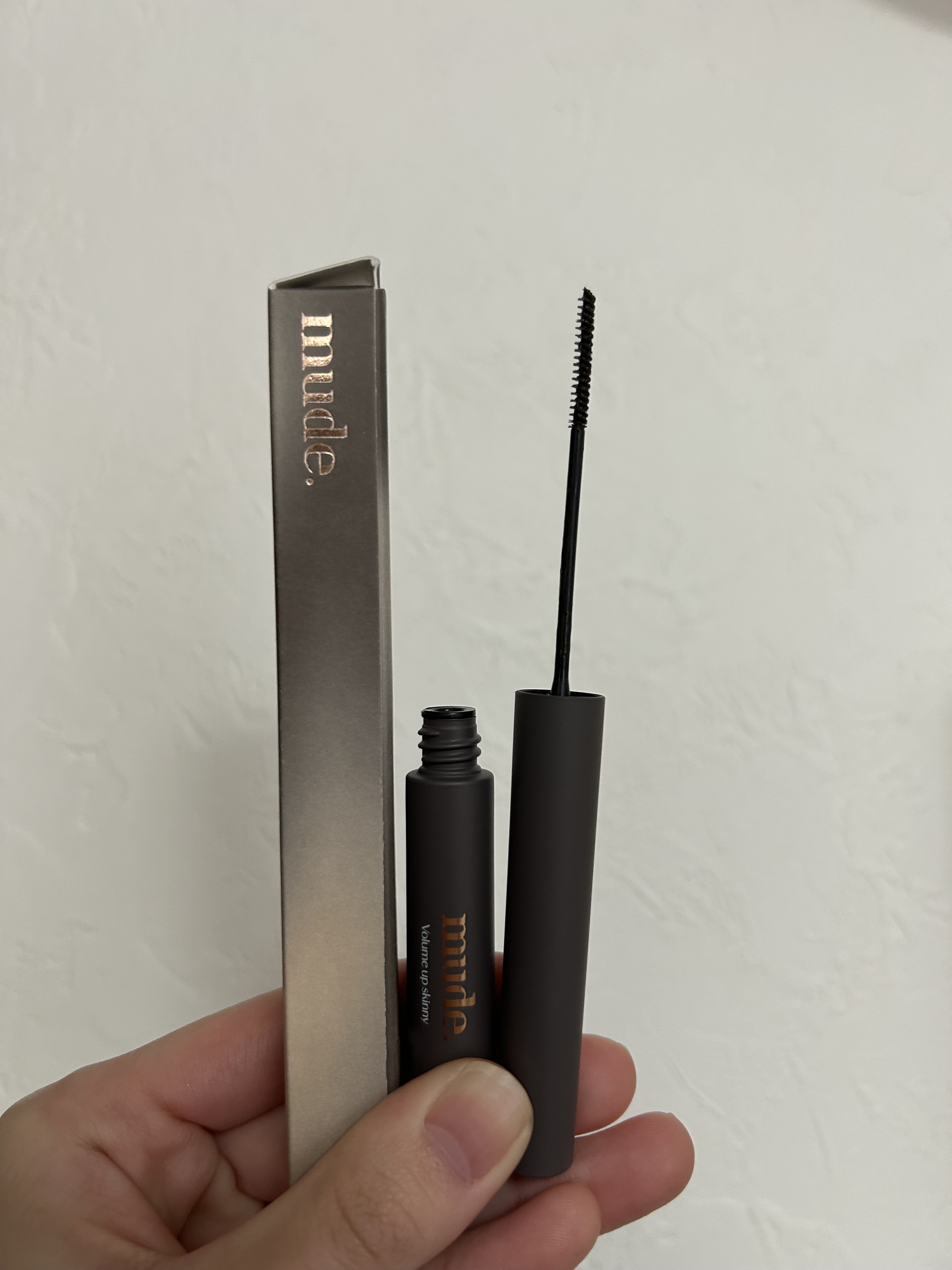 ボリュームアップスキニーマスカラ/mude./マスカラを使ったクチコミ（1枚目）
