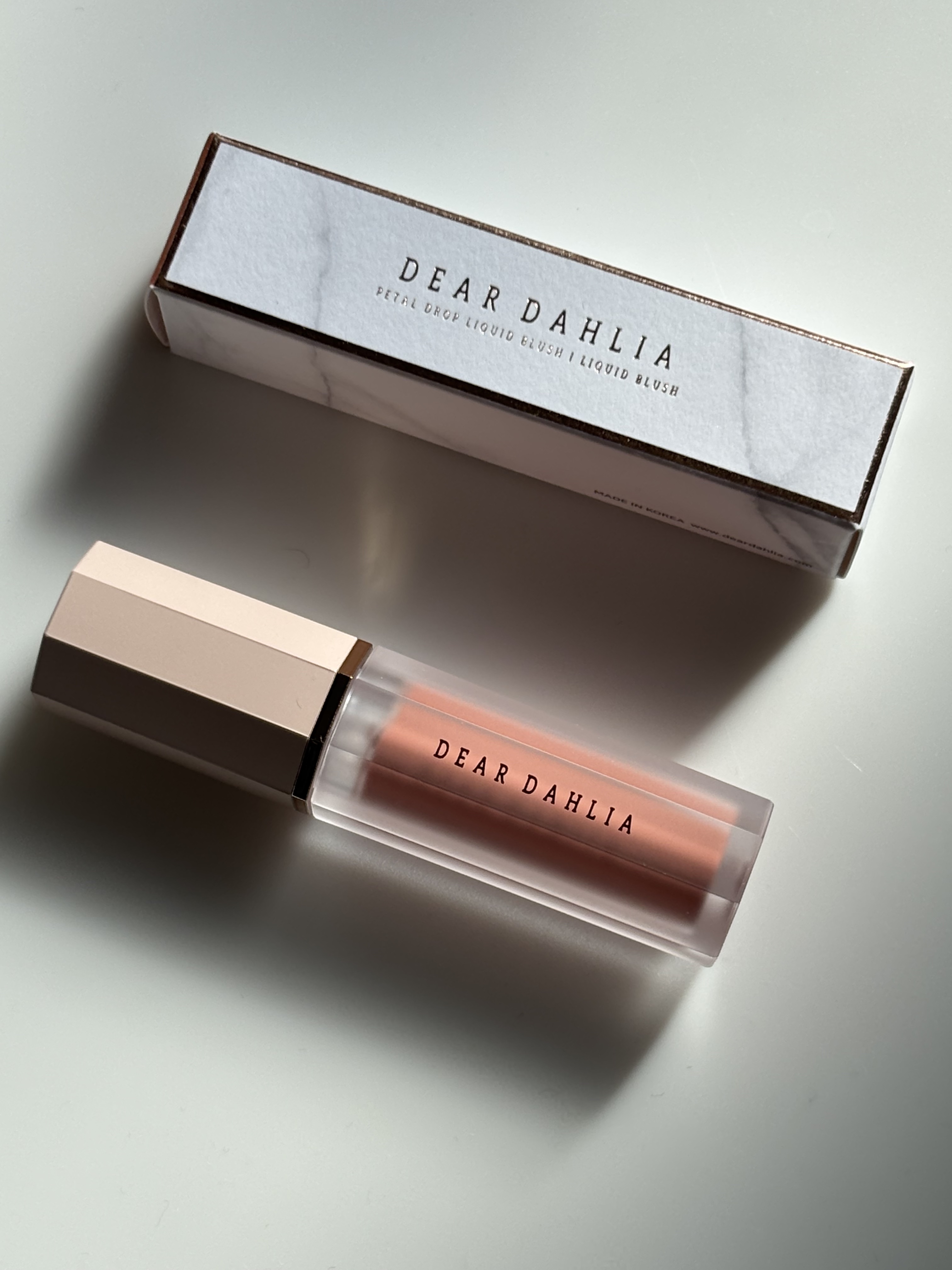 ペタルドロップリキッドブラッシャー フレッシュ(FLESH)/DEAR DAHLIA/リキッドチークを使ったクチコミ（1枚目）