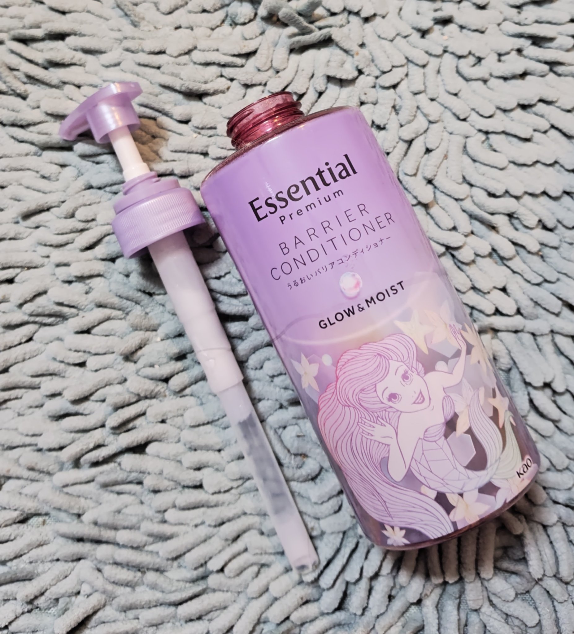 エッセンシャル プレミアム うるおいバリアシャンプー/コンディショナー グロウ＆モイスト コンディショナー ポンプ 450ml【旧】/エッセンシャル/市販シャンプーを使ったクチコミ（1枚目）